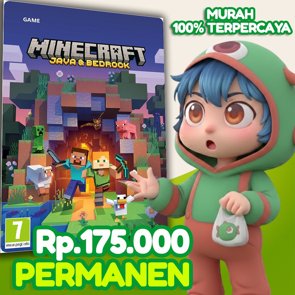 Jual Minecraft Java & Bedrock Edition PC Game - Akses Lengkap, Permanen ...