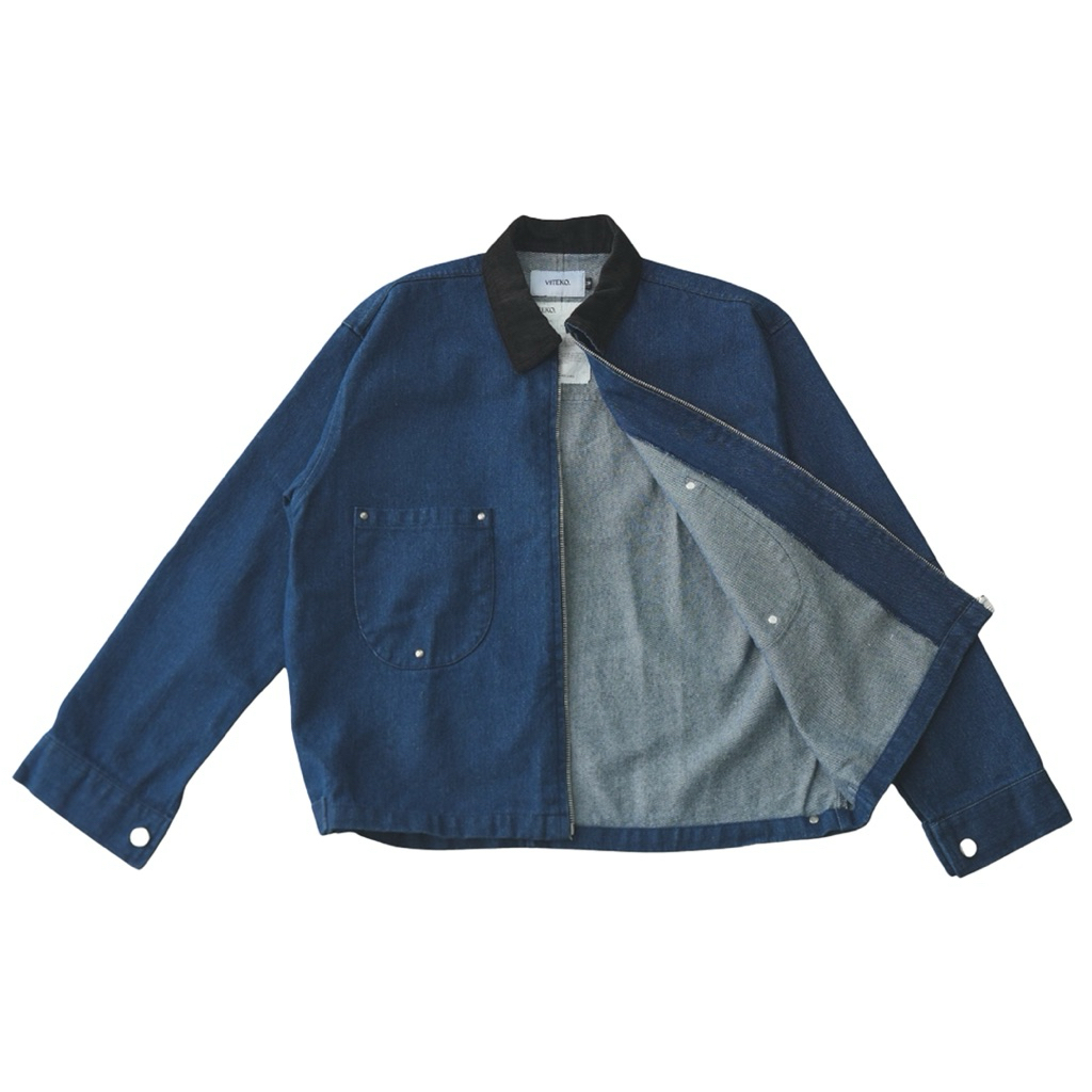 Jual Viteko / Officer Work Jacket Blue | Shopee Indonesia