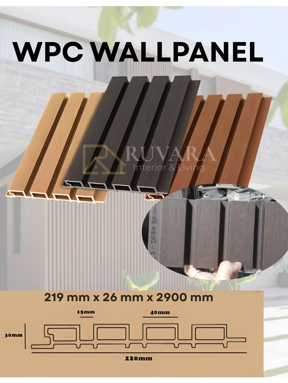 Jual CLADDING WallPanel Outdoor Dinding Pagar Wall Panel Exterior Rumah ...