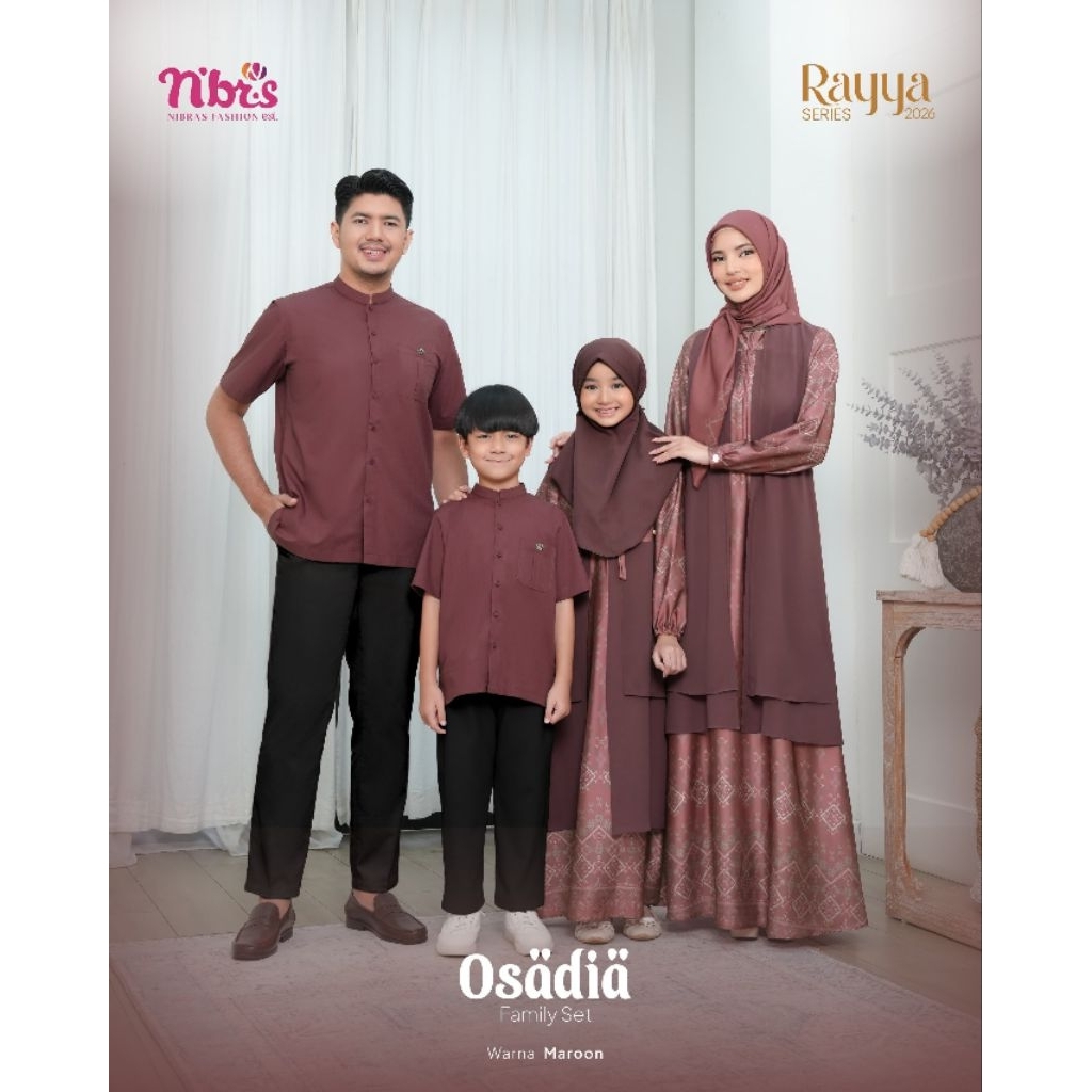 Jual SARIMBIT NIBRAS TERBARU 2026 OSADIA MAROON ORI NIBRAS RAYYA SERIES ...