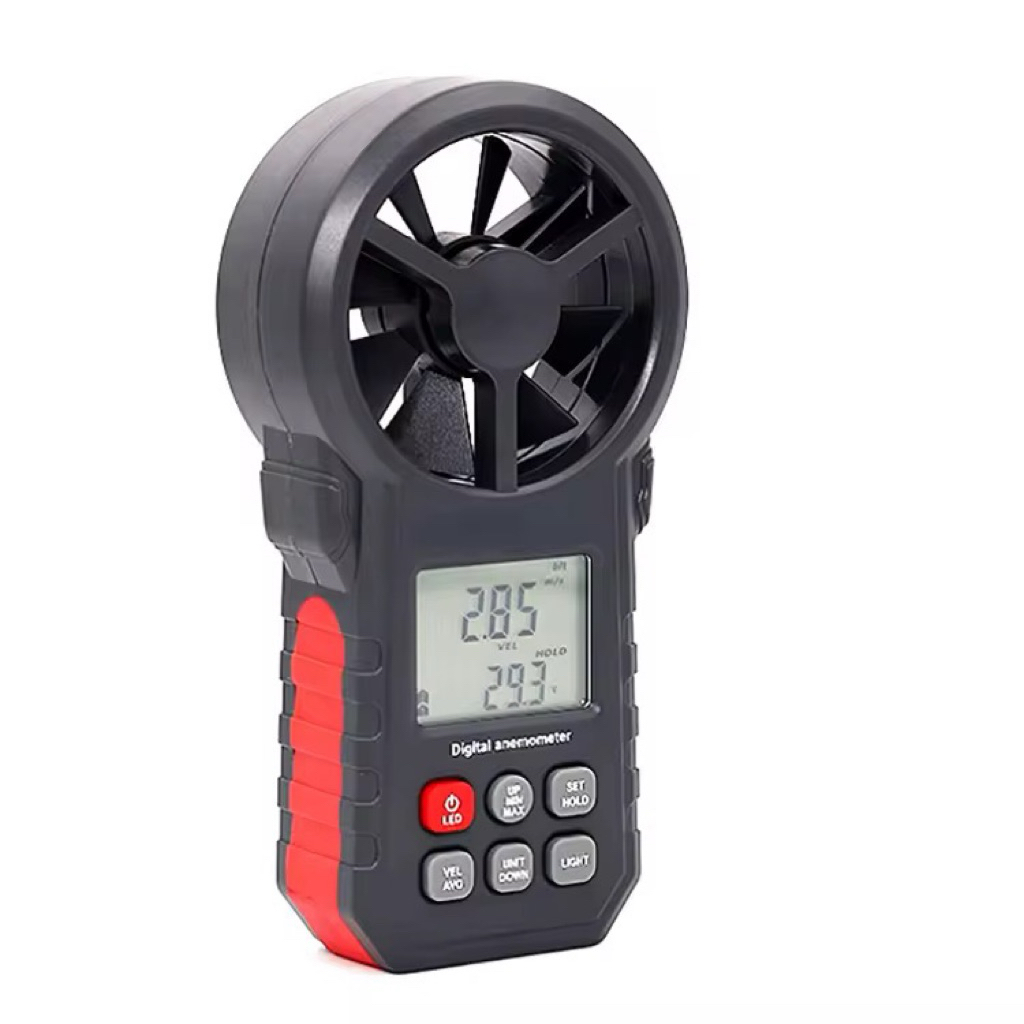 Jual Anemometer 87A Wind Speed Temperature Digital Peak Meter Anemo ...