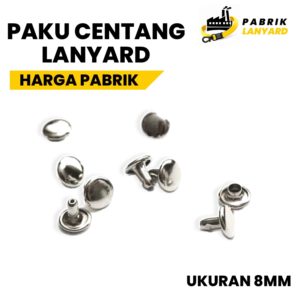 Jual Paku Rivet Centang 8mm Nickel Untuk Klem Lanyard Id Card Name Tag ...