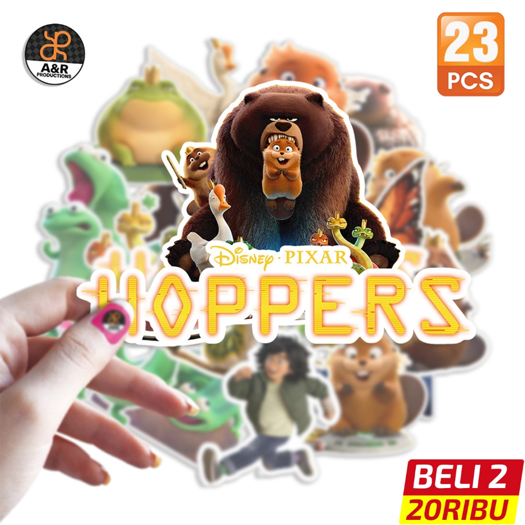 Jual Stiker Hoppers Disney Pixar 23PCS Waterproof Vinyl Sticker Laptop ...