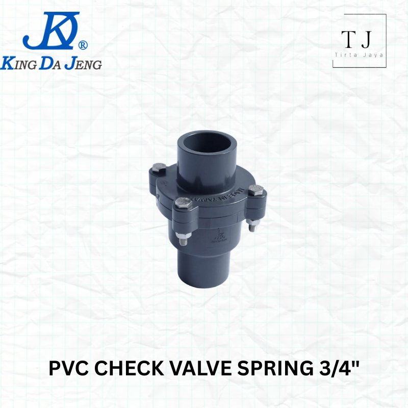Jual Check Valve 3/4” PVC KDJ TAIWAN Spring Tusen Klep | Shopee Indonesia