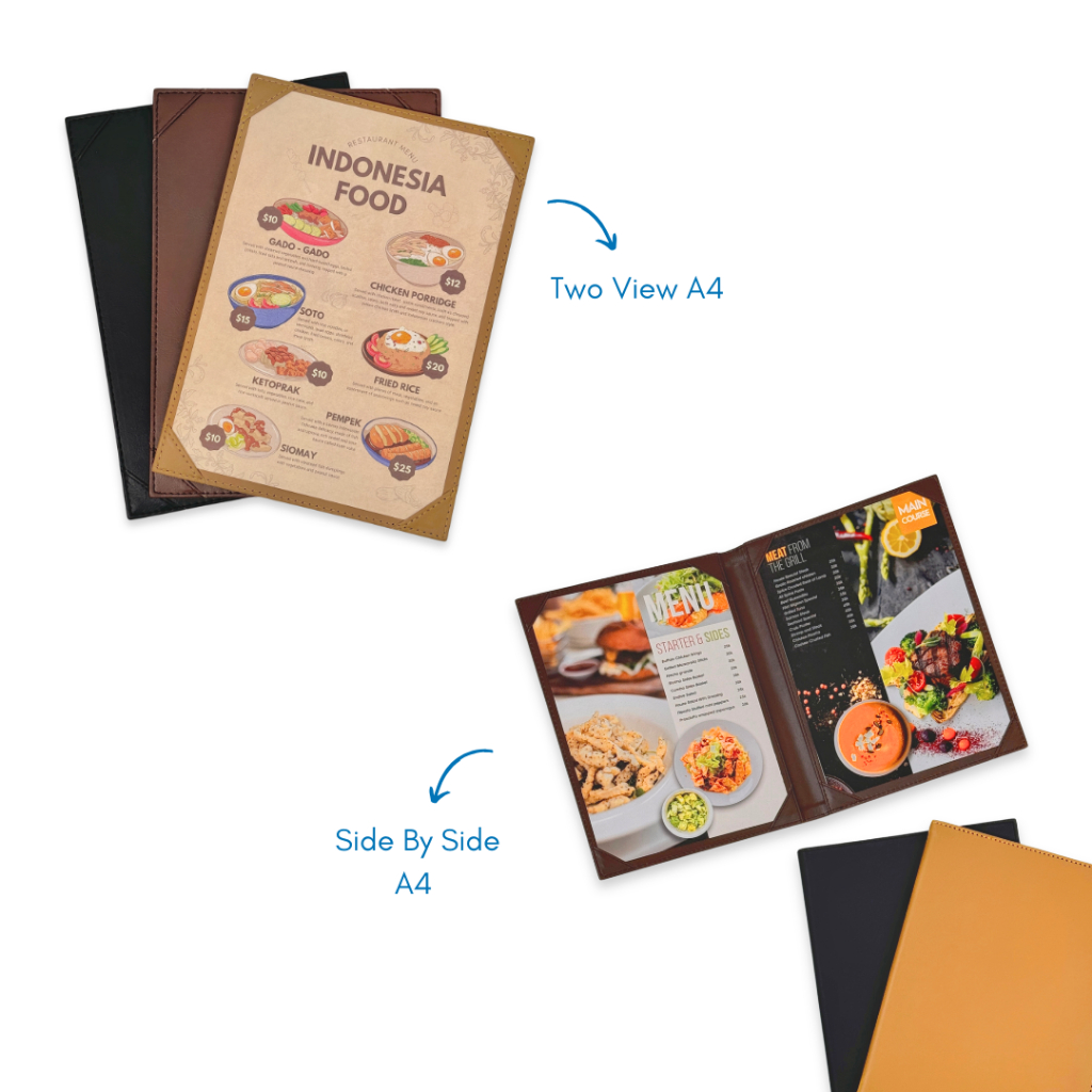 Jual Cetak Mania - Buku Menu Kulit Cafe Series Bundling Cetak Menu ...