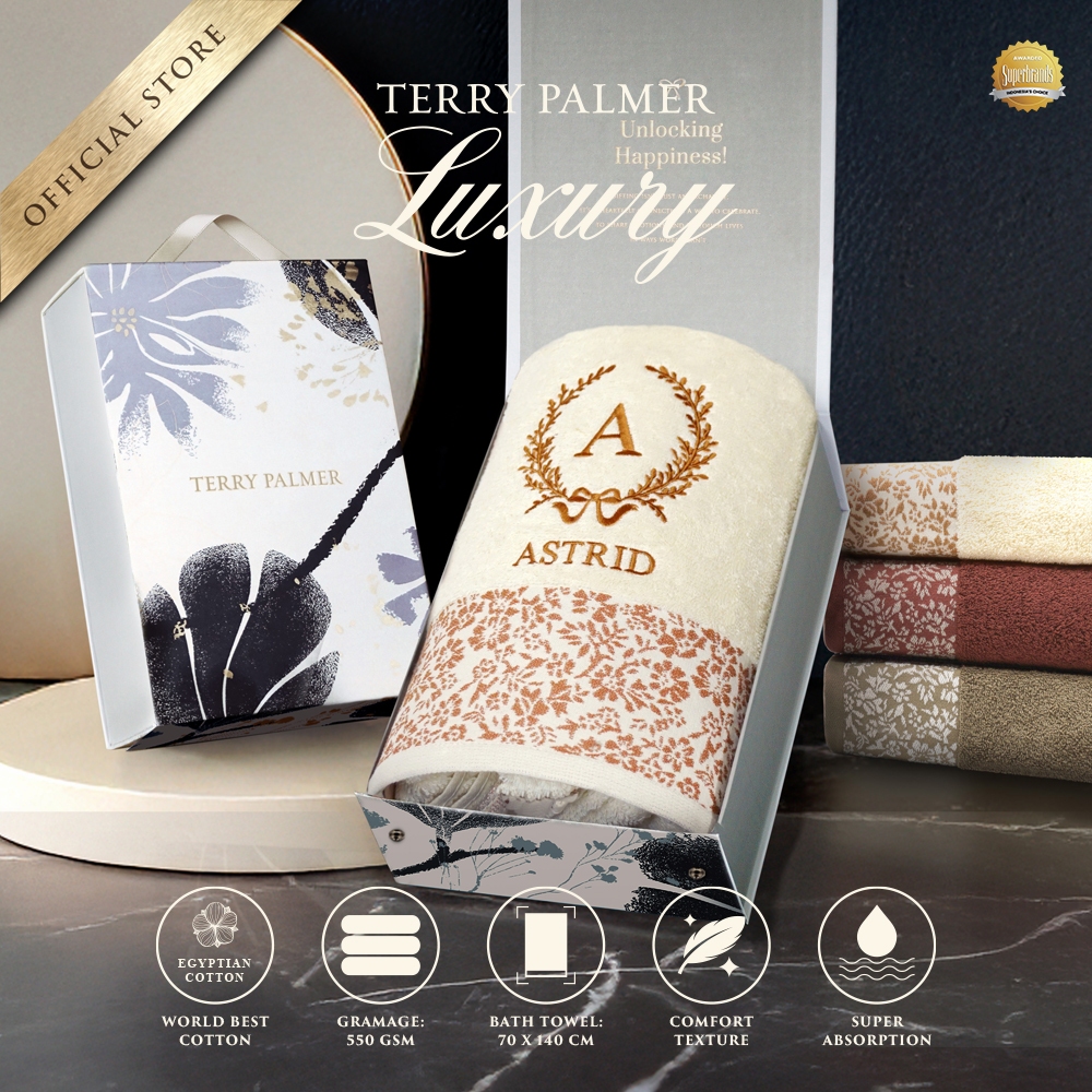 Terry Palmer Luxury - Vaner (Handuk Single Set) / Handuk Seserahan / Kado Pernikahan / Souvenir / Hadiah / Gift / Hampers