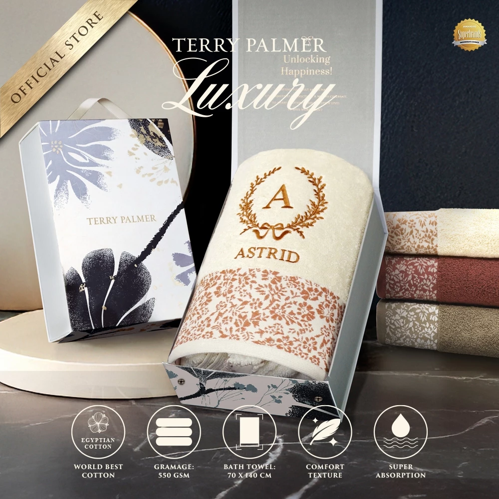 Terry Palmer Luxury - Vaner (Handuk Single Set) / Handuk Seserahan / Kado Pernikahan / Souvenir / Hadiah / Gift / Hampers - foto 1