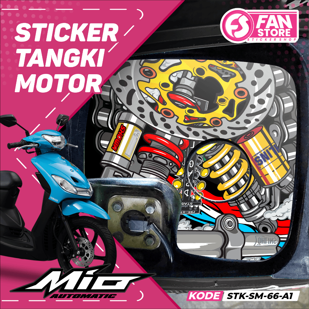 Jual (COD) Sticker Tanki Mio Sporty Racing Keren - Stiker Tangki Mio ...
