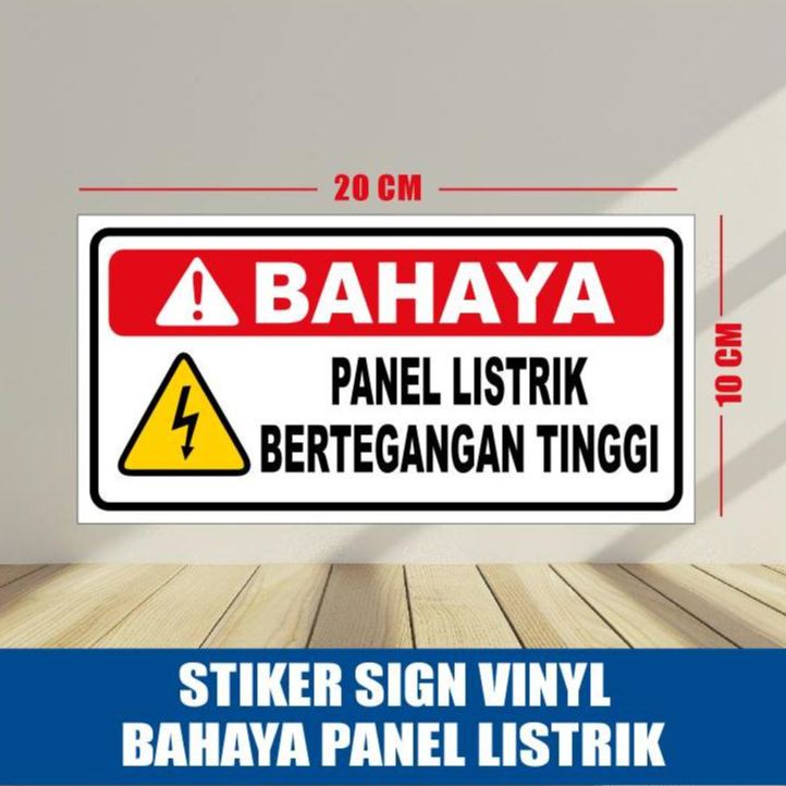 Jual STIKER SIGN K3 RAMBU PERINGATAN BAHAYA PANEL LISTRIK BERTEGANGAN ...