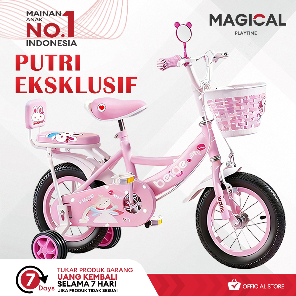 Jual MAGICAL PLAYTIME Sepeda Anak Perempuan 12 16 18 Inch Lucu Desain ...