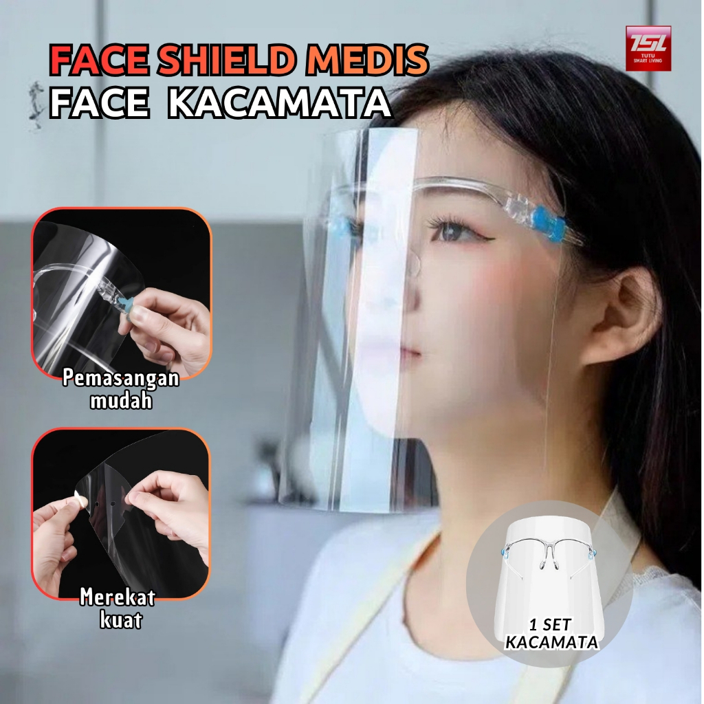 Jual Masker Penutup Mulut Transparan Koki Kantin Restoran / Face Shield ...