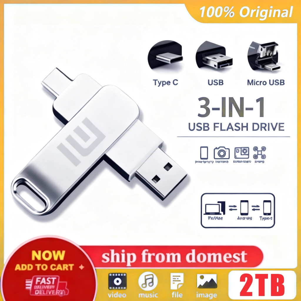 Jual Xiaomi TYPE-C Flashdisk USB 1tb 2tb Kecepatan Tinggi, Driver Flash ...