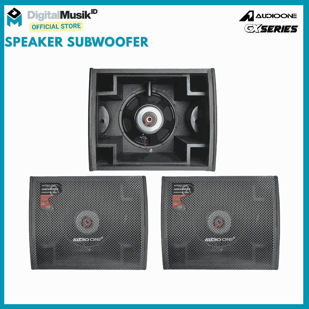 Jual AUDIO ONE Subwoofer 15 Inch Aktif / Pasif GX 115 Speaker 800 Watt ...