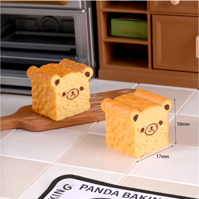 Jual Miniatur Miniature Dollhouse Animal Loaf Bread Roti Lucu Bentuk ...