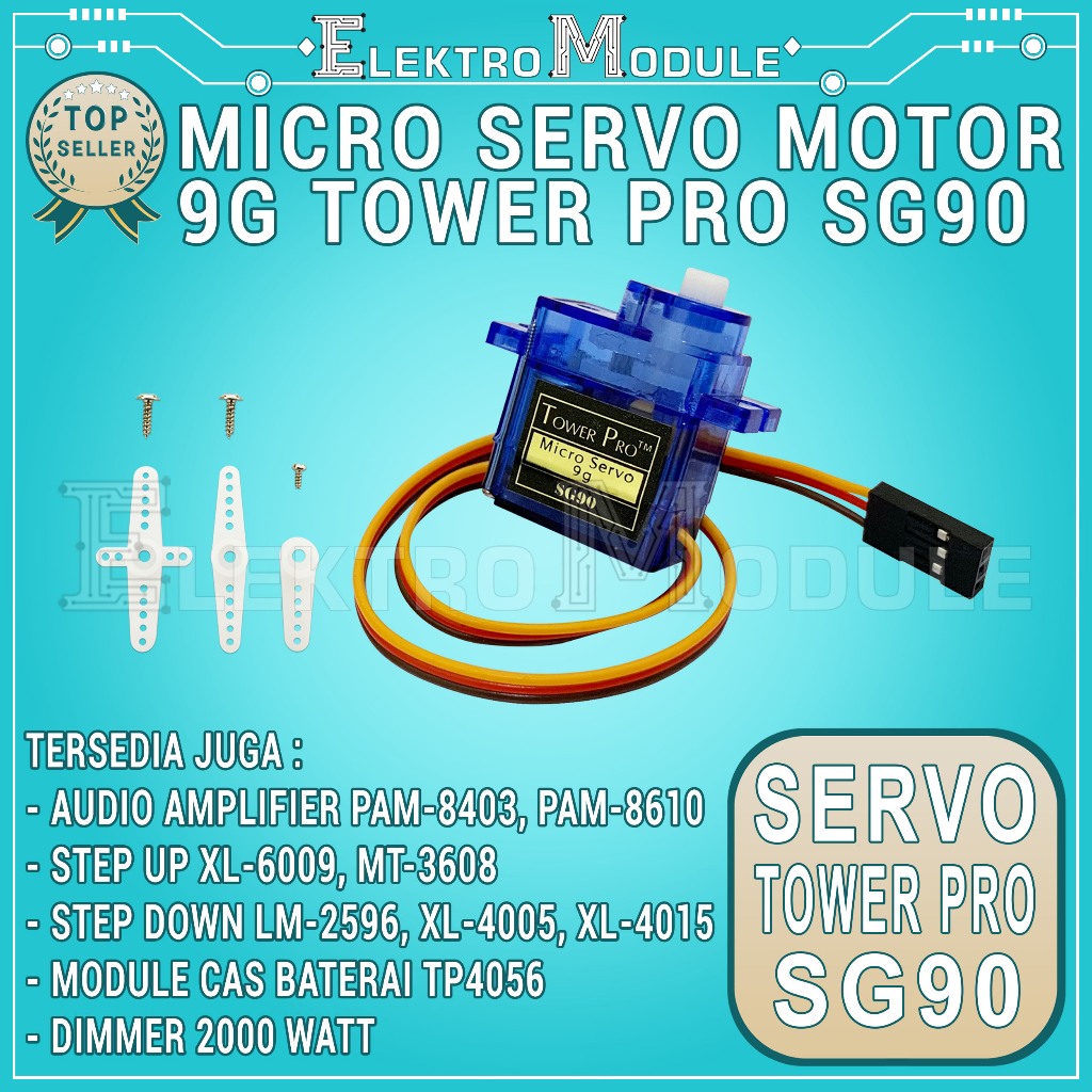 Jual TowerPro Motor Servo SG90 SG-90 9G / Motor Servo SG90 Tower Pro ...