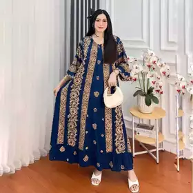 Tamala Dress Jumbo Rayon Premium Daster Super Jumbo Nyaman Untuk Busui