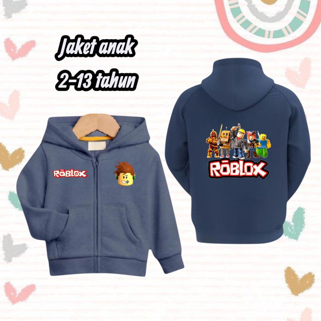 Jual JAKET ZIPPER ANAK ROBLOX LAKI-LAKI PEREMPUAN USIA 2-12 TAHUN ...