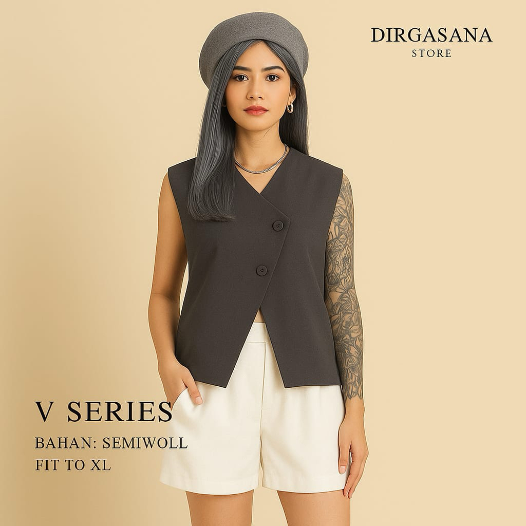 Jual DIRGASANA - RORO vest - Vest Premium Rompi Wanita Polos - Rompi ...