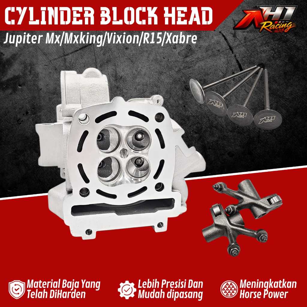 Jual Block blok head cnc ah1 racing jupiter mx new mx lama bisa untuk ...