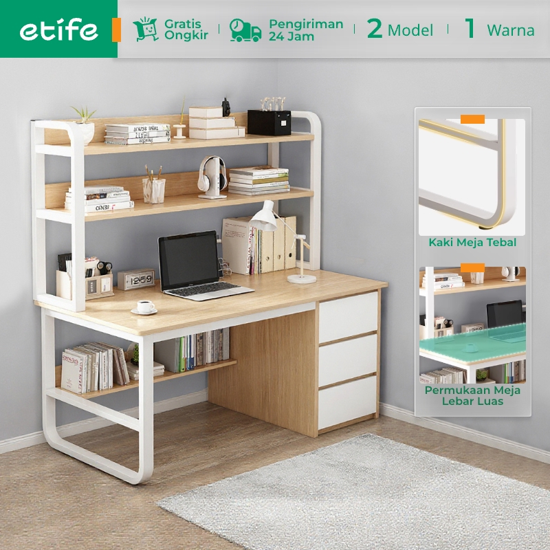 Jual E-TIFE Meja Belajar Meja komputer Meja Kerja Meja Belajar Minimalis Kayu Meja Belajar Anak | Shopee Indonesia