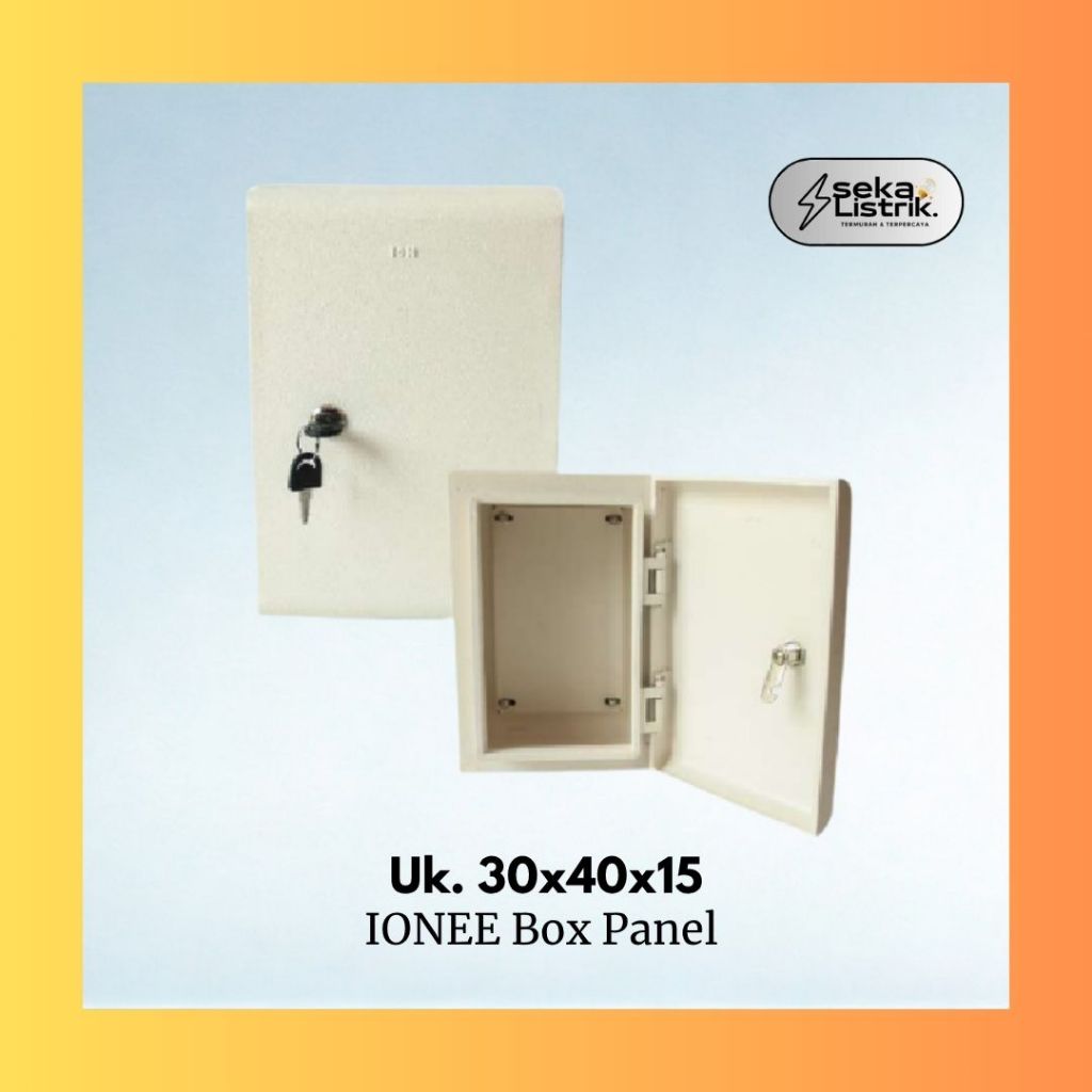 Jual IONEE Box Panel Listrik Indoor 30 x 40 x 15 cm Warna Cream Besi ...