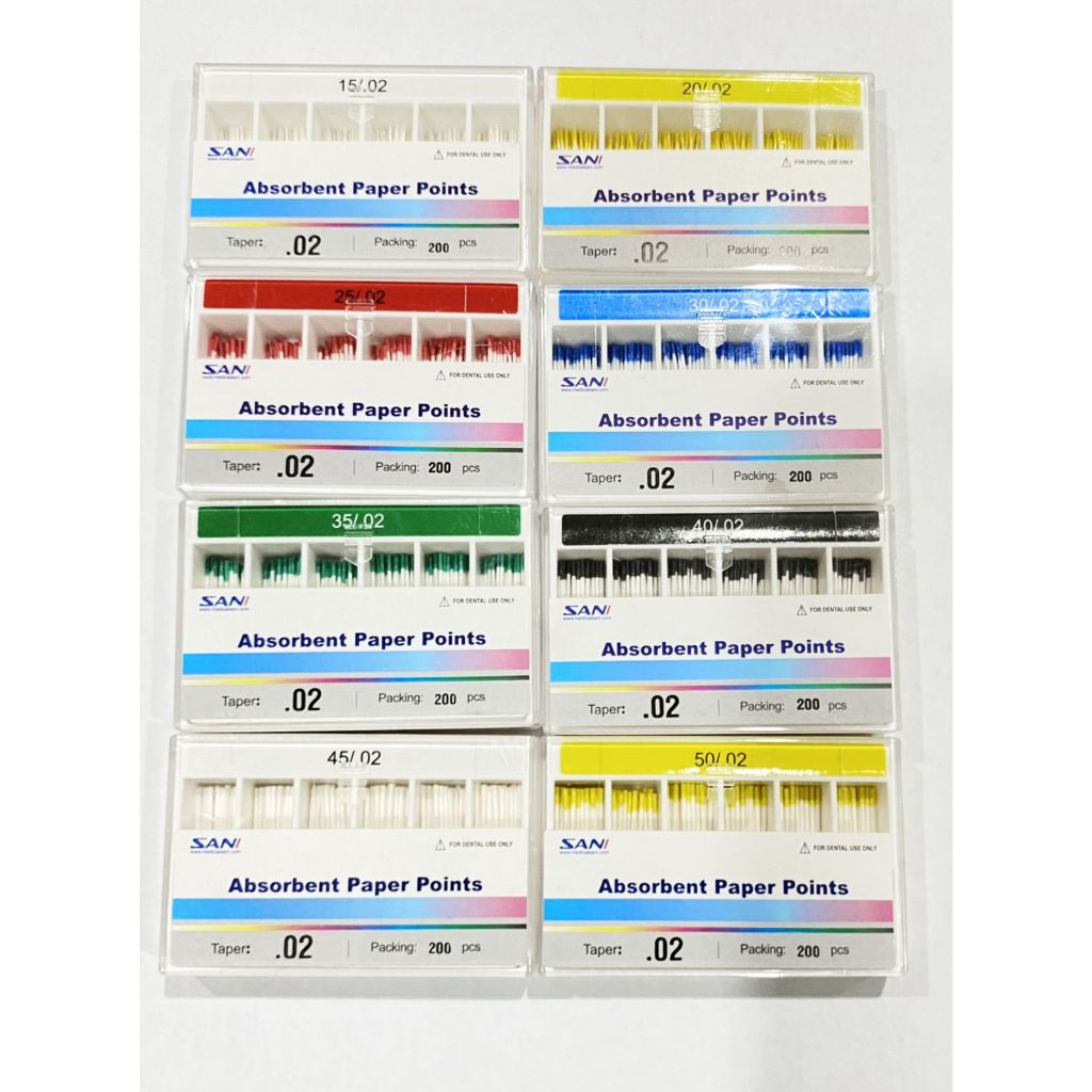 Jual ENDO PAPER POINT HTM 15-40 45-80 / ENDO PAPER POINT SANI 15-40 45 ...