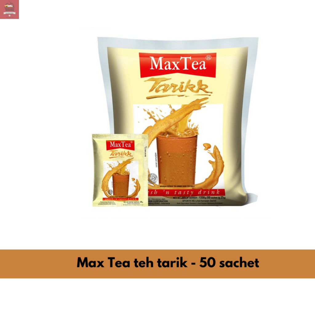 Jual Max tea teh tarik 50 sachet - Teh tarik maxtea | Shopee Indonesia