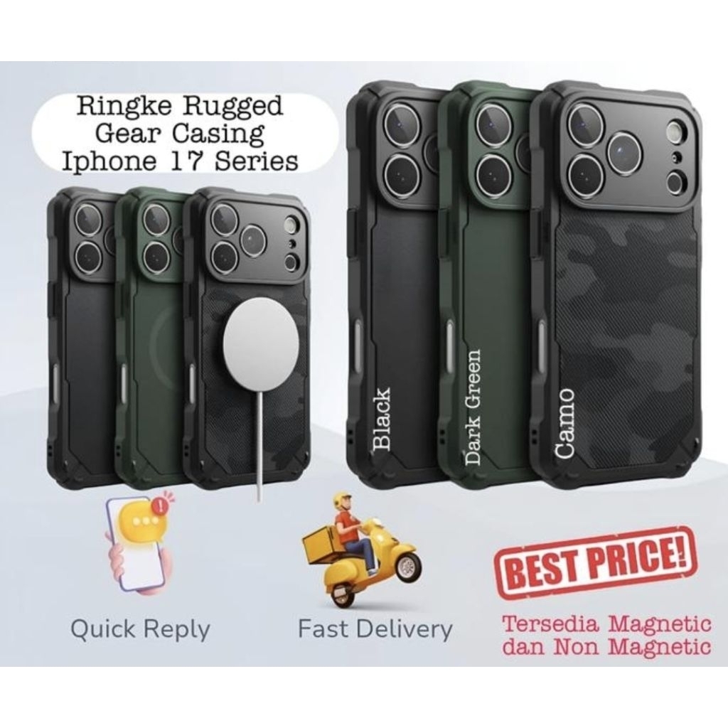 Jual Ringke Rugged Gear Magsafe Magnetic Soft Case Compatible for ...