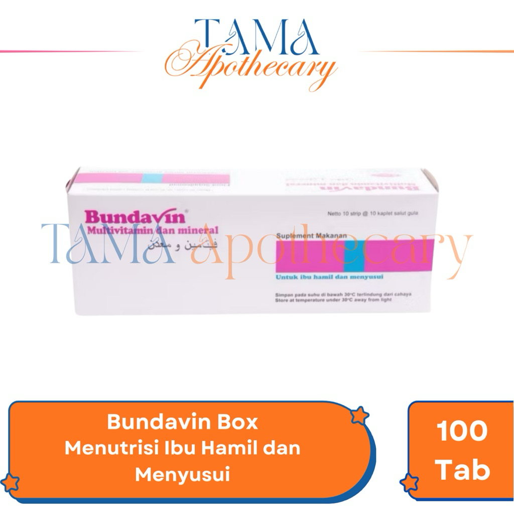 Jual Bundavin Box 100 Tablet - Menutrisi Ibu Hamil dan Menyusui ...