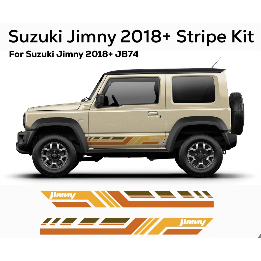 Jual Sticker Body Mobil Stiker Cutting List Pintu Samping Suzuki Jimny ...