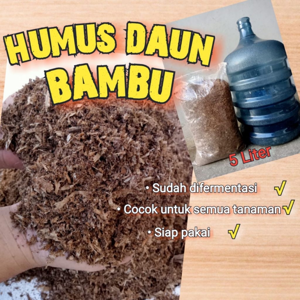 Jual humus daun bambu fermentasi 5 liter full | Shopee Indonesia