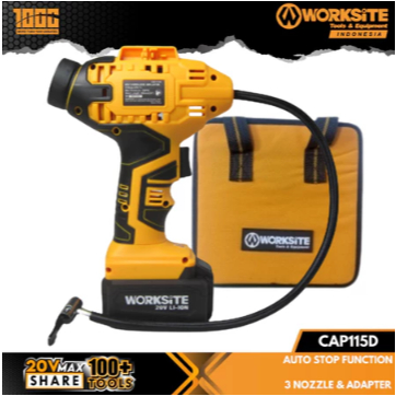 Jual WORKSITE Mesin Pompa Angin Compressor Cordless HD 20V CAP115D ...