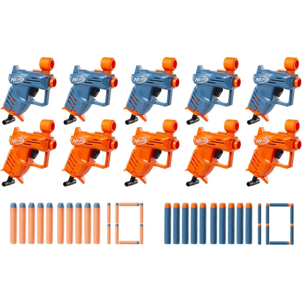 Boys Toys Nerf Elite, Pack De Groupe Ace SD-1, 10 Blasters Et 20 Nerf