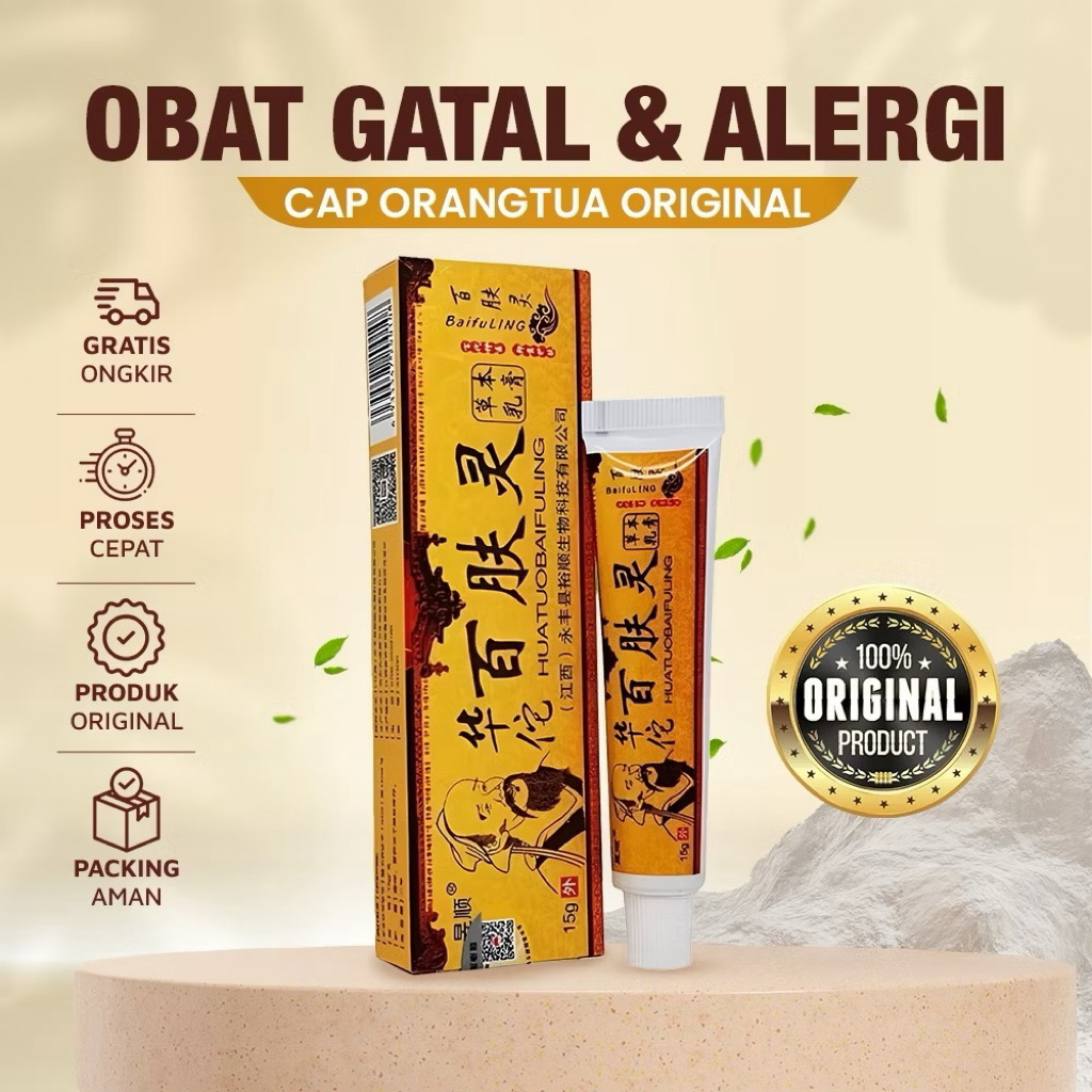 Selep Huatuobaifuling Cream Atasi Kurap Jamur Kulit Psoriasis Eksim