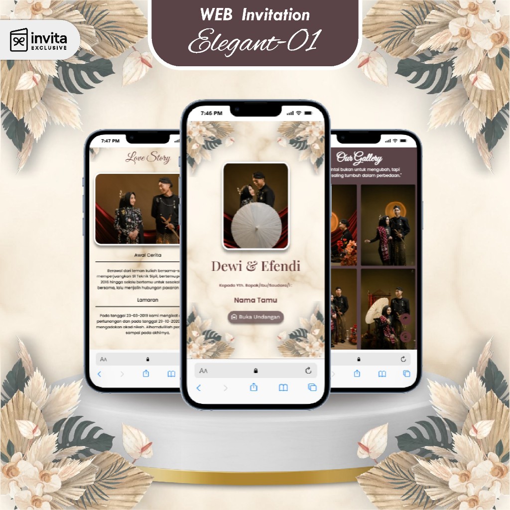 UNDANGAN WEBSITE - UNDANGAN DIGITAL PERNIKAHAN - UNDANGAN PERNIKAHAN WEB KASIH - UNDANGAN ONLINE