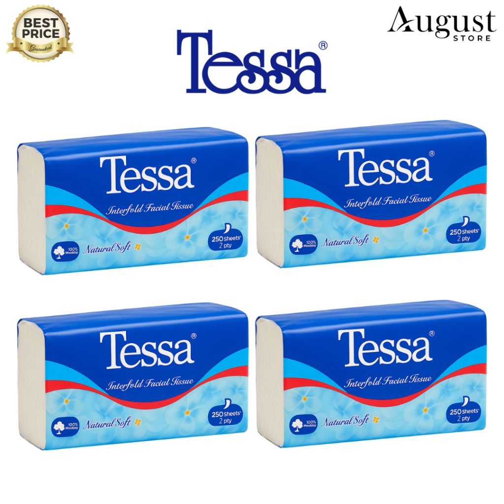 Jual [4 PACK] Tissue Wajah Tessa Facial Isi 250 Sheets / 2 Ply / Tissue ...