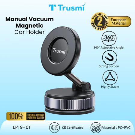 Car Phone Holder Vacuum Magnetic (Manual)