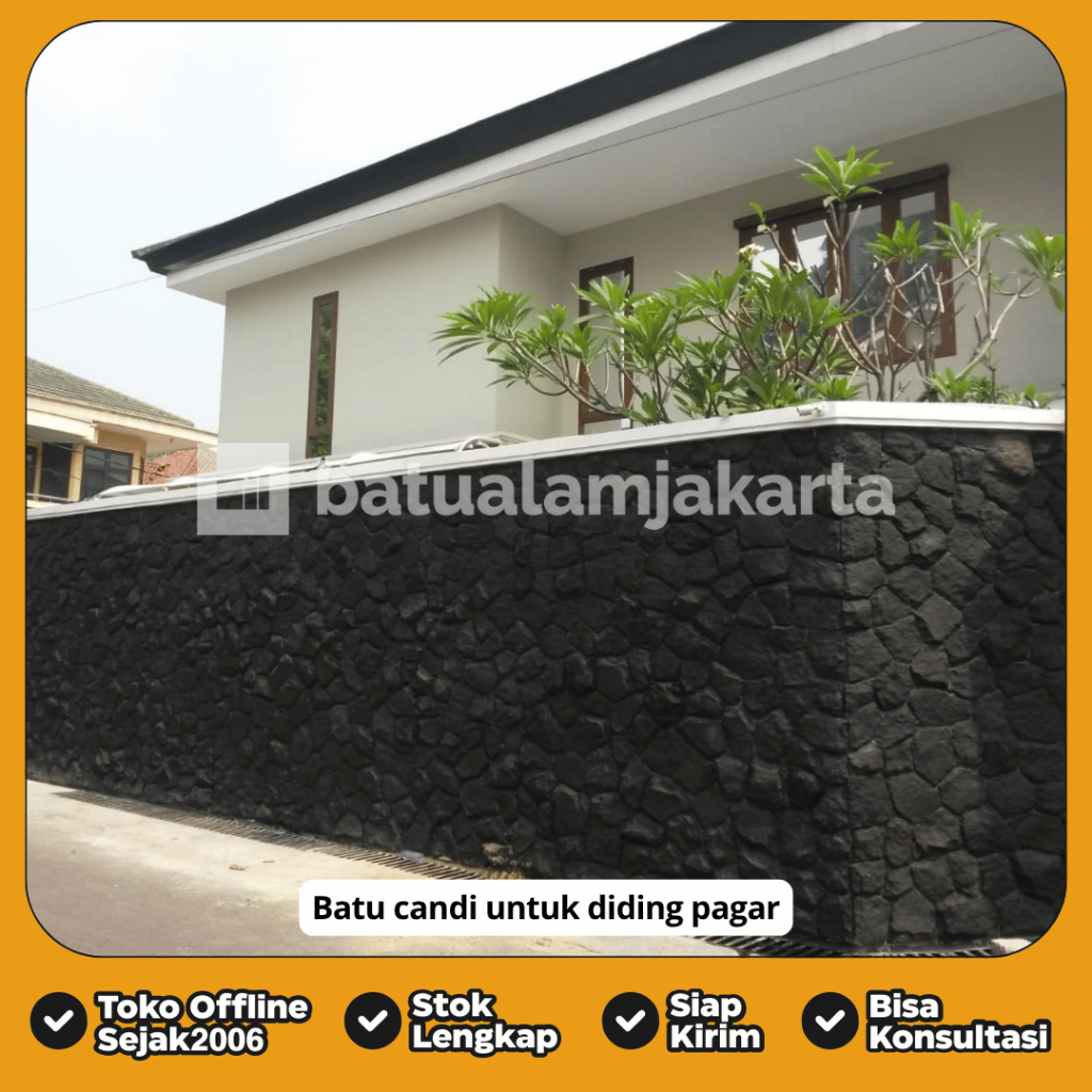 Jual Batu Alam Candi Hitam RTA (rata alam) Untuk Dinding Natural | Batu ...