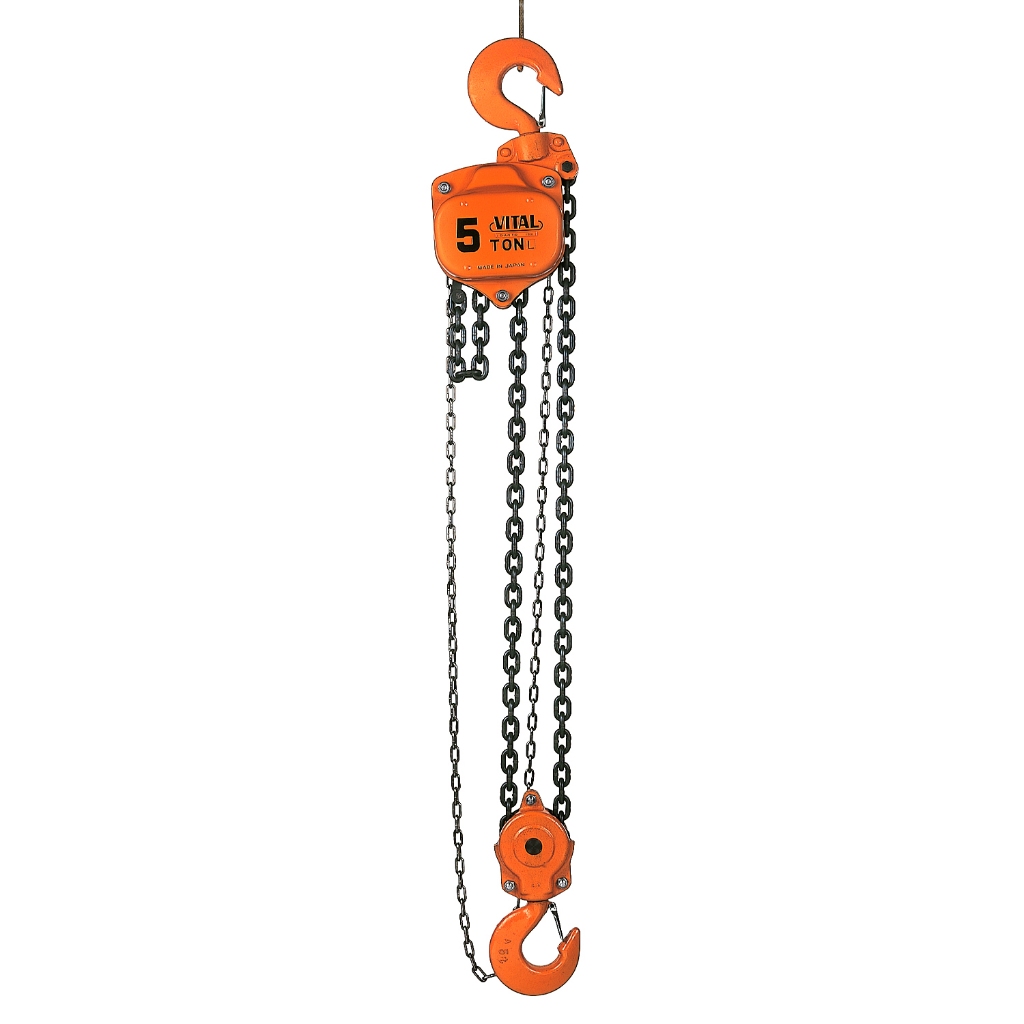 Jual Katrol Rantai Manual VITAL Chain Block 5 Ton 6 Meter Original ...