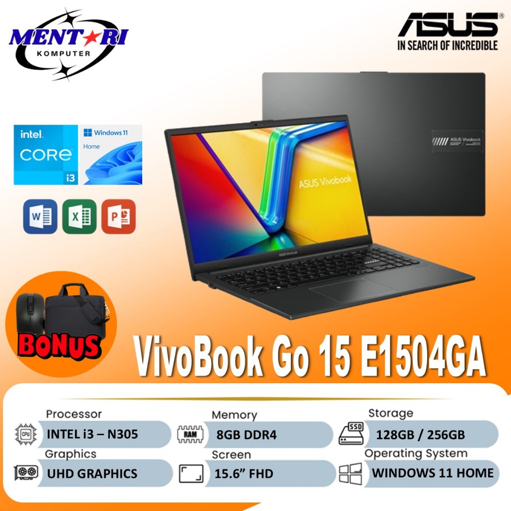 Jual PROMO ASUS Vivobook Go 15 E1504GA Intel Core i3 N305 8GB