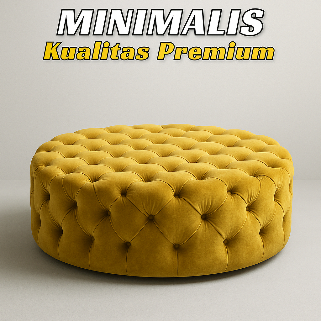 Jual Ottoman Sofa Bulat Minimalis | Puff Duduk Elegan Kualitas Premium ...