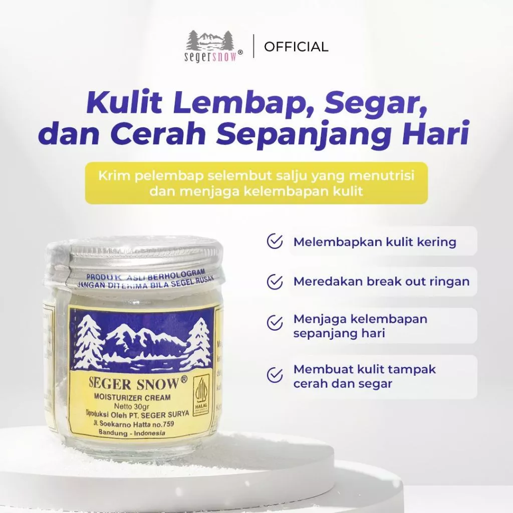 Seger Snow tampak depan
