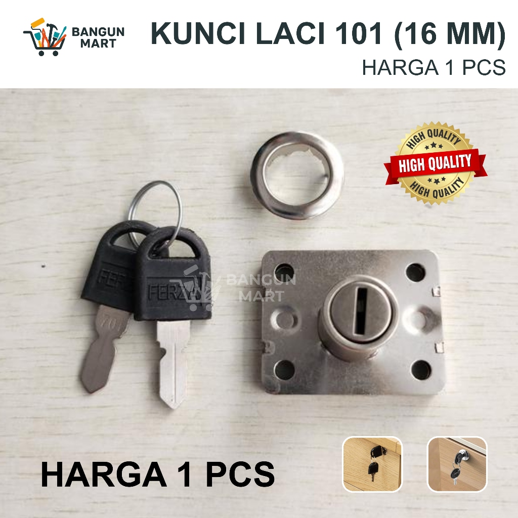 Jual Kunci laci Kecil FERZA 101 / kunci lemari / skrup sekrup / Kunci ...