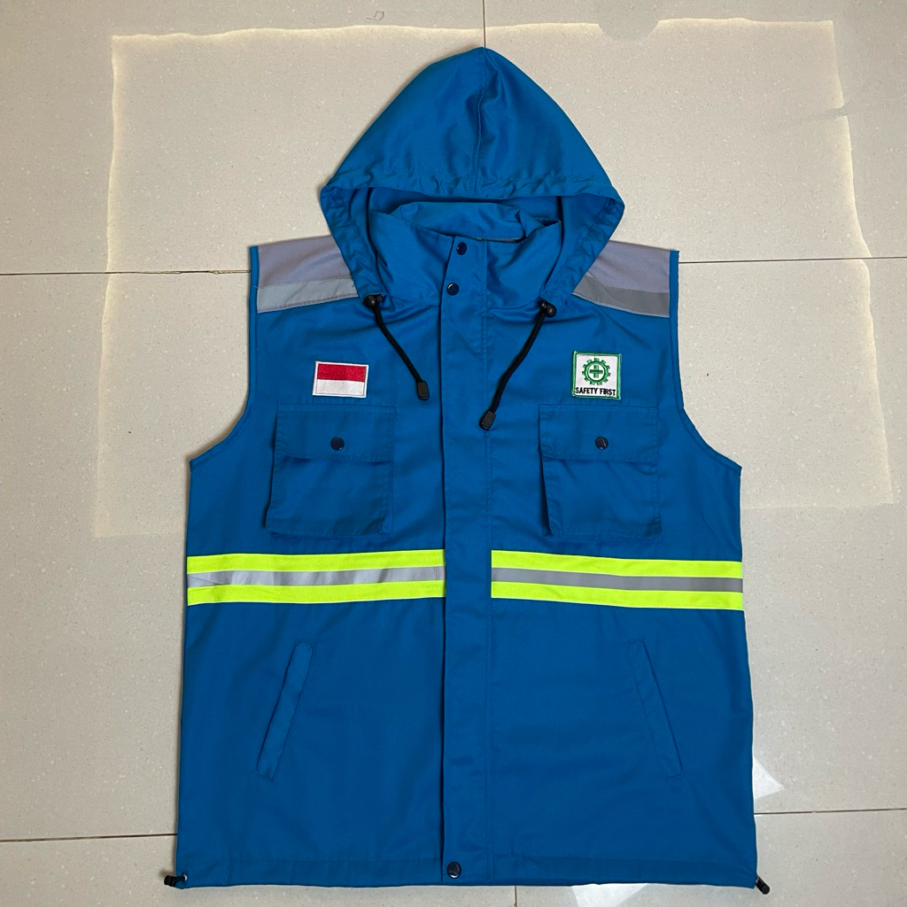 Jual Rompi Safety Atasan / Rompi Kerja Proyek / Rompi Safety K3 ...