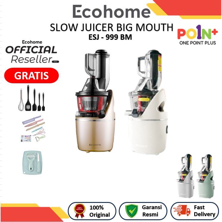 [INSTANT] Ecohome Slow Juicer Big Mouth  ESJ 999 BM Garansi Resmi 2 Tahun