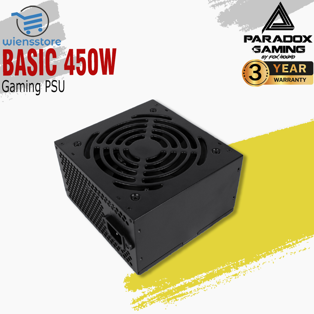 Jual Psu Paradox Gaming Basic 450 Watt Atx (Real 250 Watt) Black ...