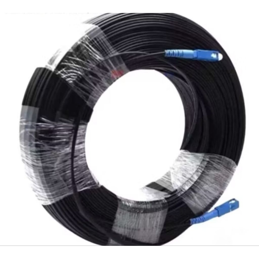 Jual kabel FO drop core patch core fo 1core Fiber Optical Core fober ...