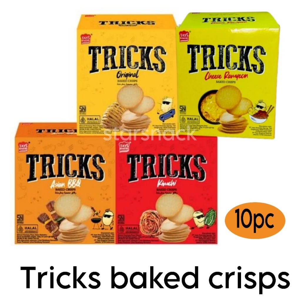 Jual Tricks potato baked crisps kotak isi 10pc | Shopee Indonesia