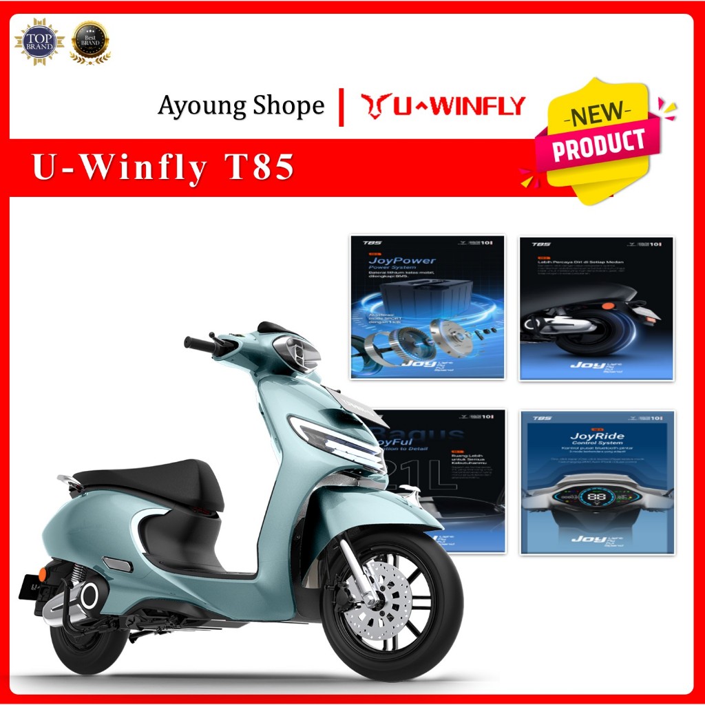 MOTOR LISTRIK UWINFLY T85 BATERAI 1500W BERGARANSI RESMI INDONESIA