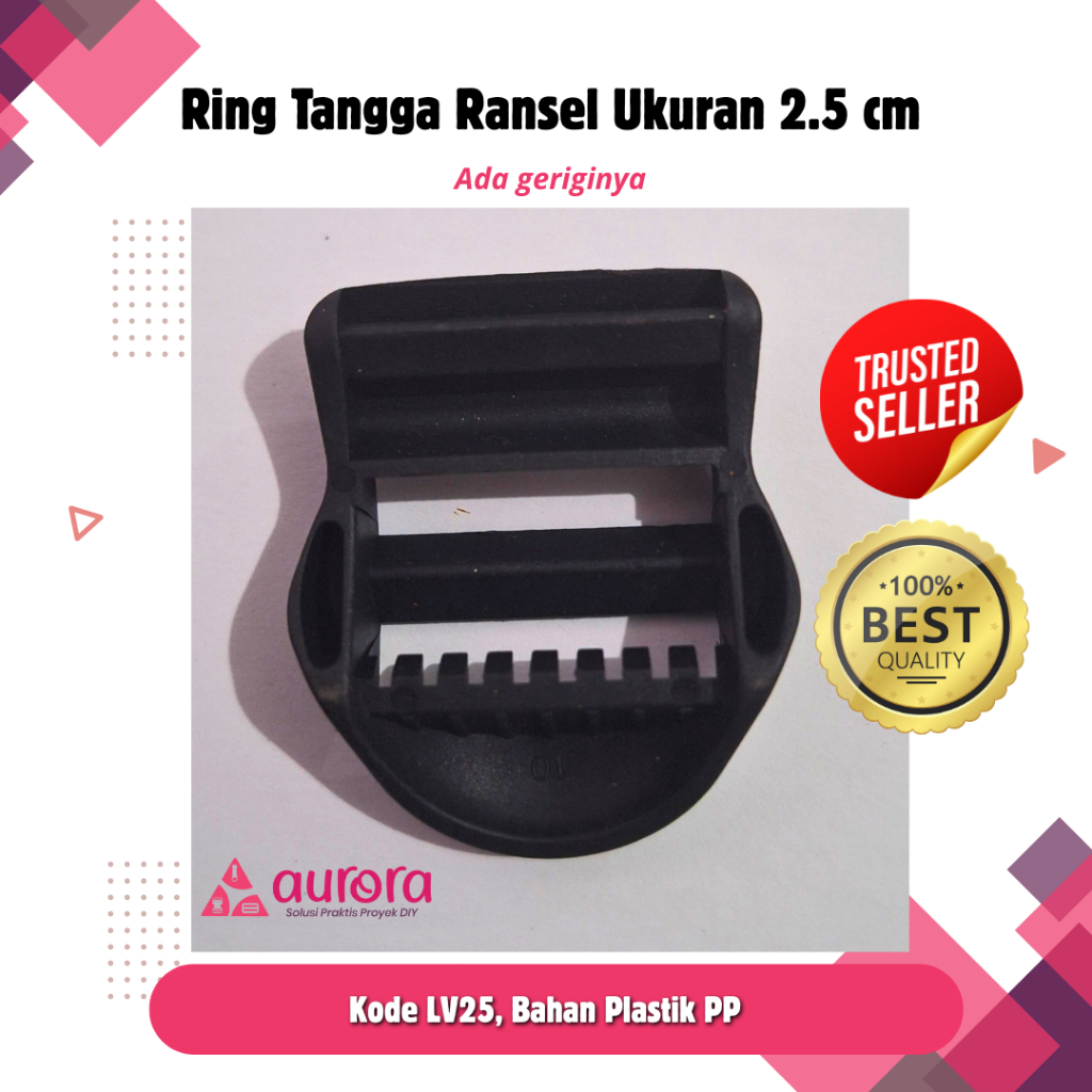 Jual Ring Tangga / Ring Jalan Tas Ransel Gerigi 2,5 cm Plastik Per ...